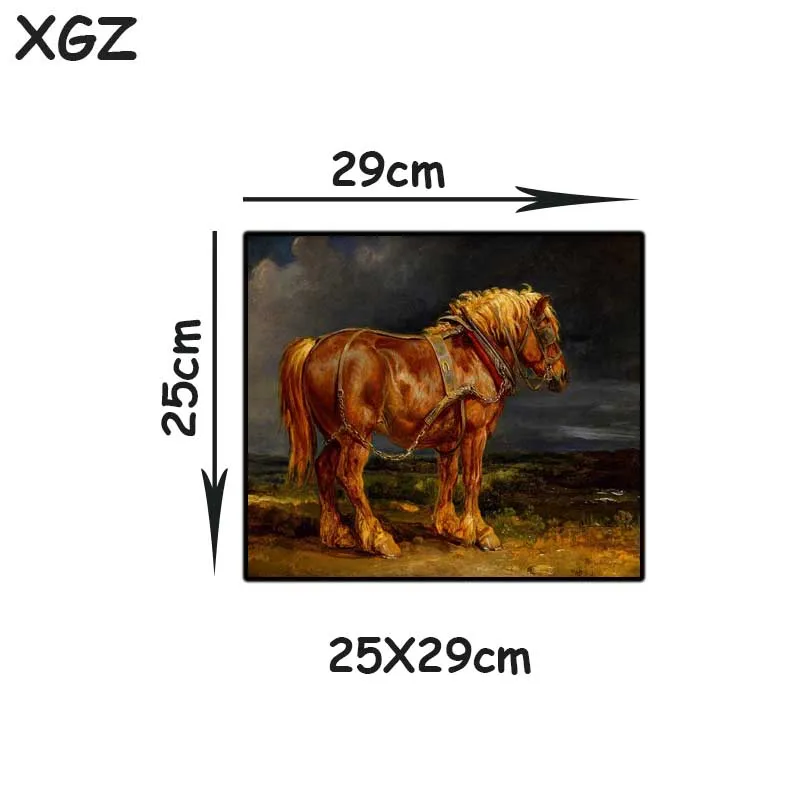 

XGZ Animal Horse Custom Large Mouse Pad Precision Black Lock Edge Computer Table Mat Speed Rubber Non-slip for Lol Dota Gamer