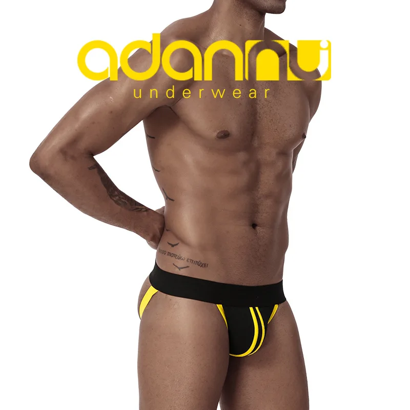 

Новый Стиль мужское сексуальное двухстороннее однотонное хлопковое U-образное Выпуклое сексуальное эластичное дышащее удобное нижнее бел...