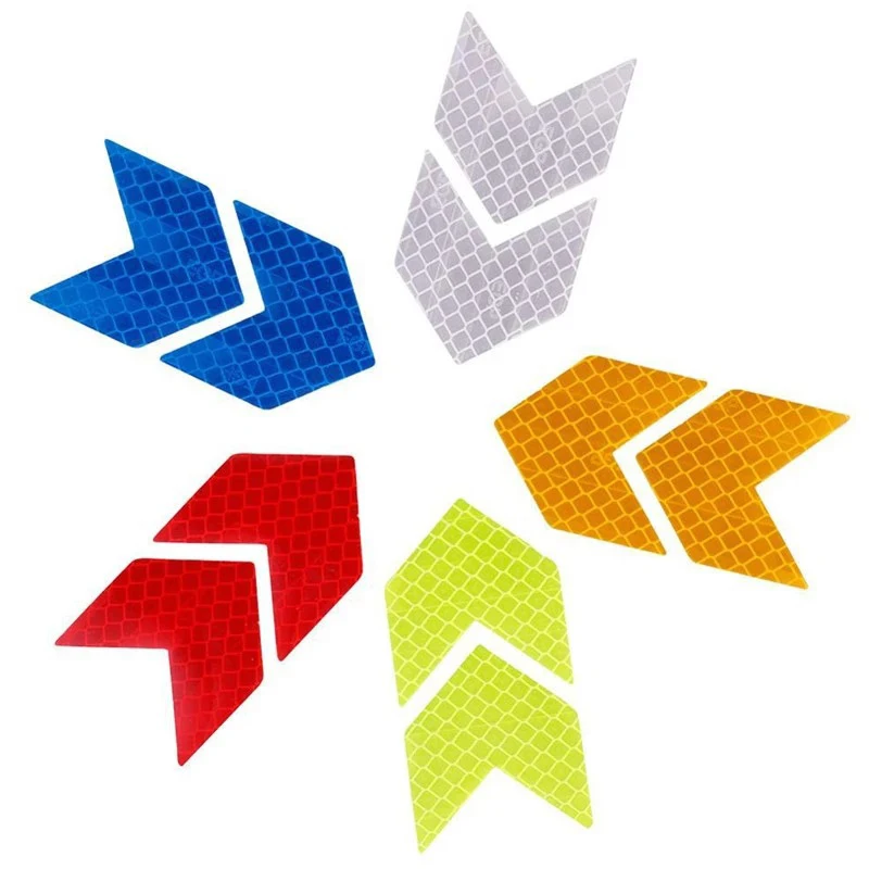 

Car Safety Reflective Stickers, Arrow Super Reflective Safety Stickers, 5 Colors, 10 Pieces For Sale