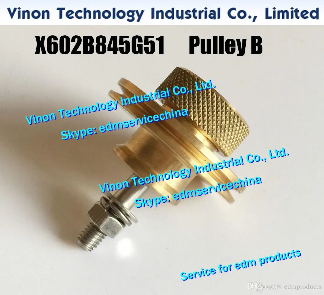 (1pc) M455 edm Pulley B complete set X602B845G51 Lower pulley DC527A DC52700 X602-B845-G51 for DWC-F G H H'