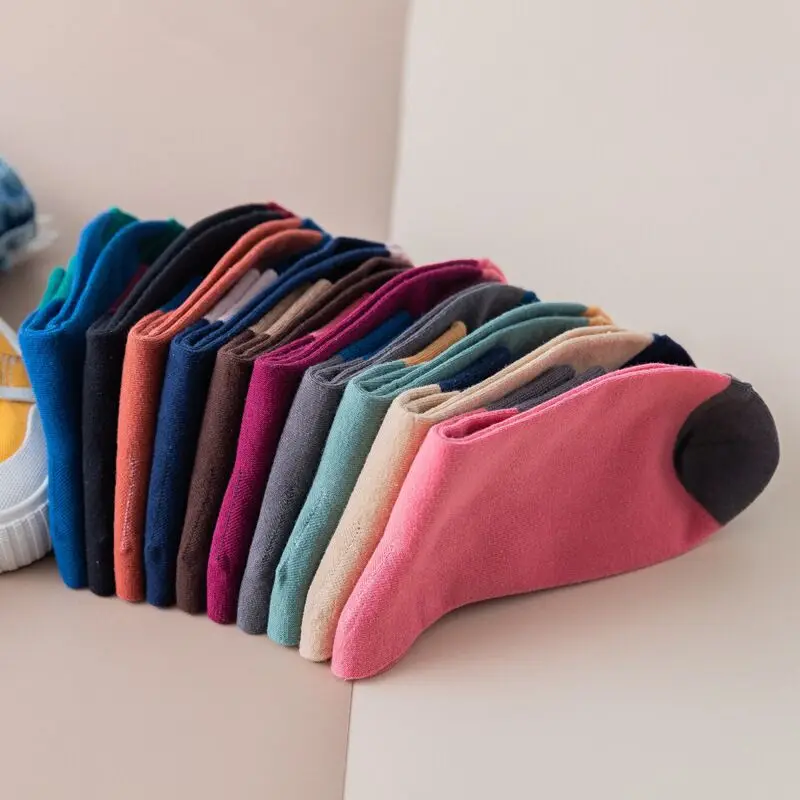 Women's Socks Street Casual Cool Harajuku Happy Art Cotton Fashion | Женские носки и чулки