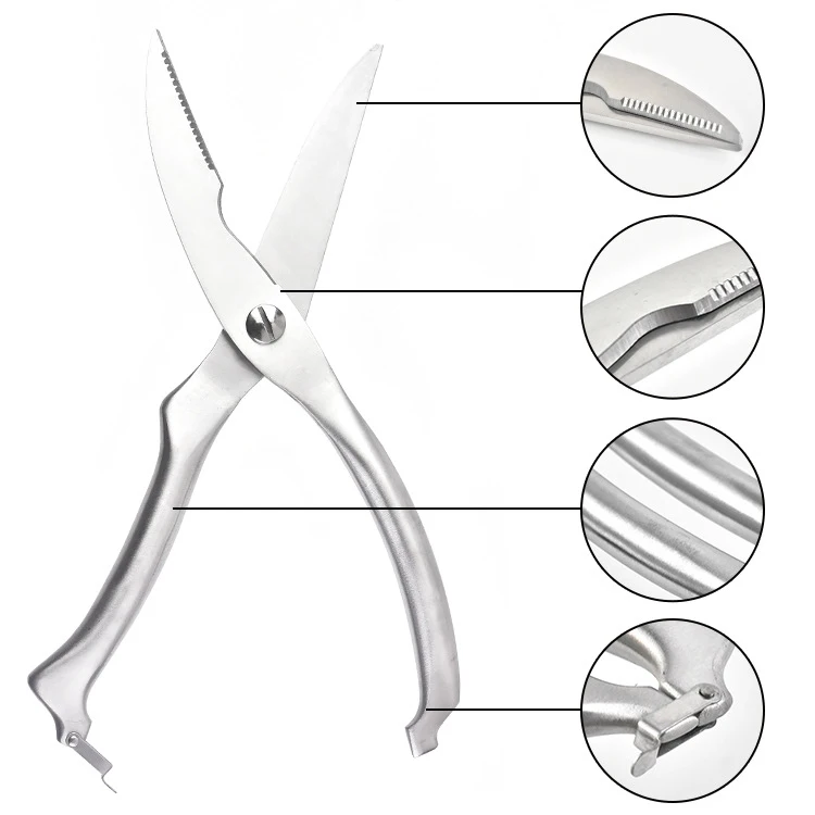 Многофункциональные кухонные ножницы нож для резки тарелка из нержавеющей стали