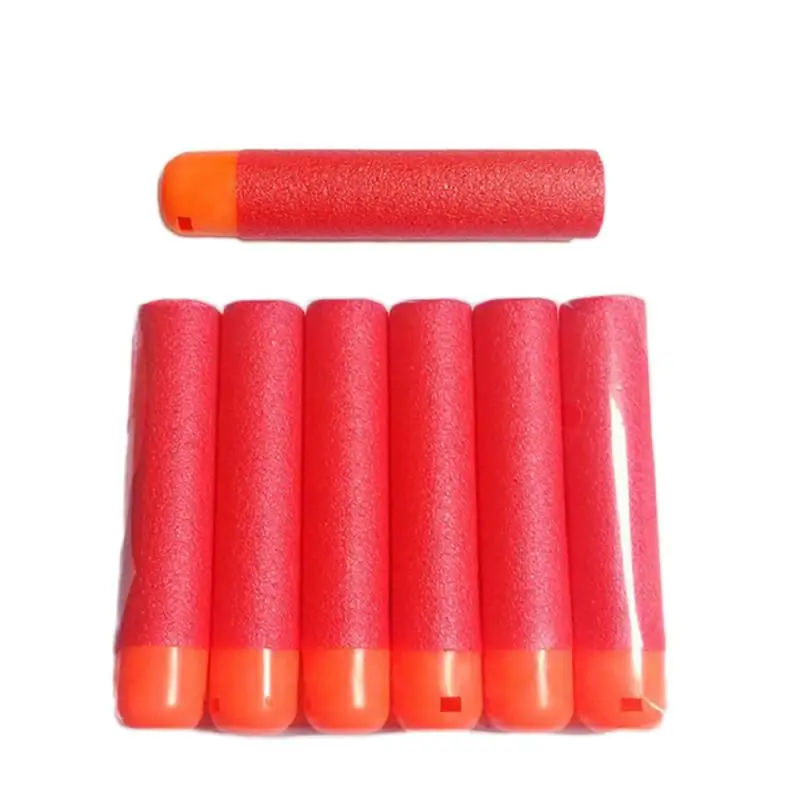 

6Pcs Mega For Nerf 9.5cm Red Sniper Rifle Darts Bullets Mega Foam Refill Darts Big Hole Head Bullets For N-Strike Mega Series