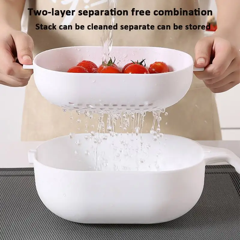 10 шт. вращающийся многофункциональный нож для овощей со сливной корзиной