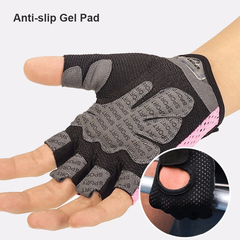 Противоскользящие спортивные перчатки для езды на велосипеде мужские и женские