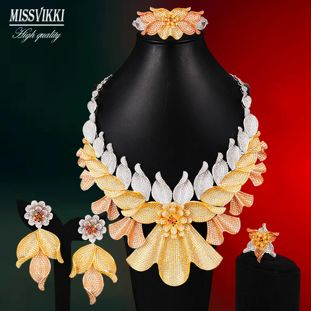 Missvikki благородный высококачественный роскошный набор ювелирных изделий с