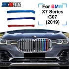 Земар 3 шт. ABS для BMW X7 G07 2019 2020 2021 автомобильная гоночная решетка полоса отделка Зажим M Power Performance аксессуары для стайлинга автомобилей