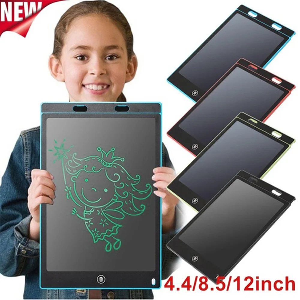 

4.4'' 8.5'' 12'' LCD Tablet Writing Pad E-writer Kid Graphic DIY Drawing Work Board