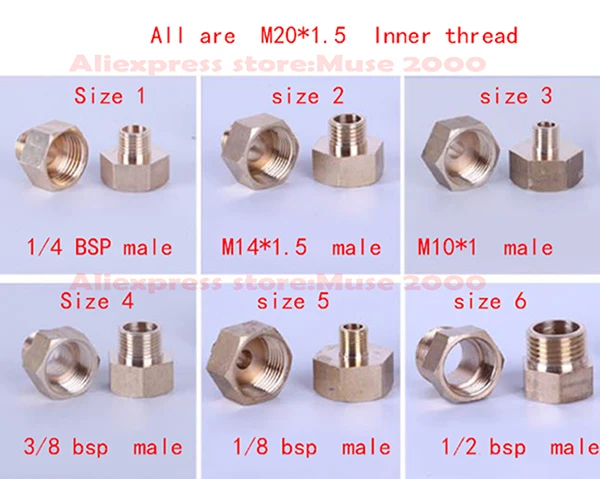Соединительная труба с внутренней резьбой M20 * 1 5 резьбовой преобразователь в