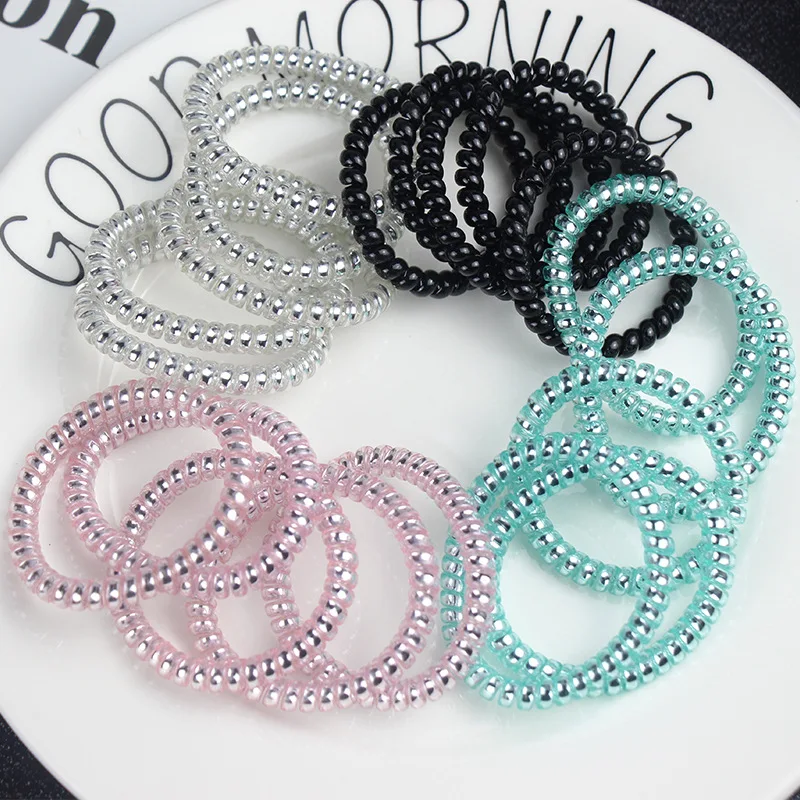 Резинки для волос силиконовые прозрачные 100 шт. |