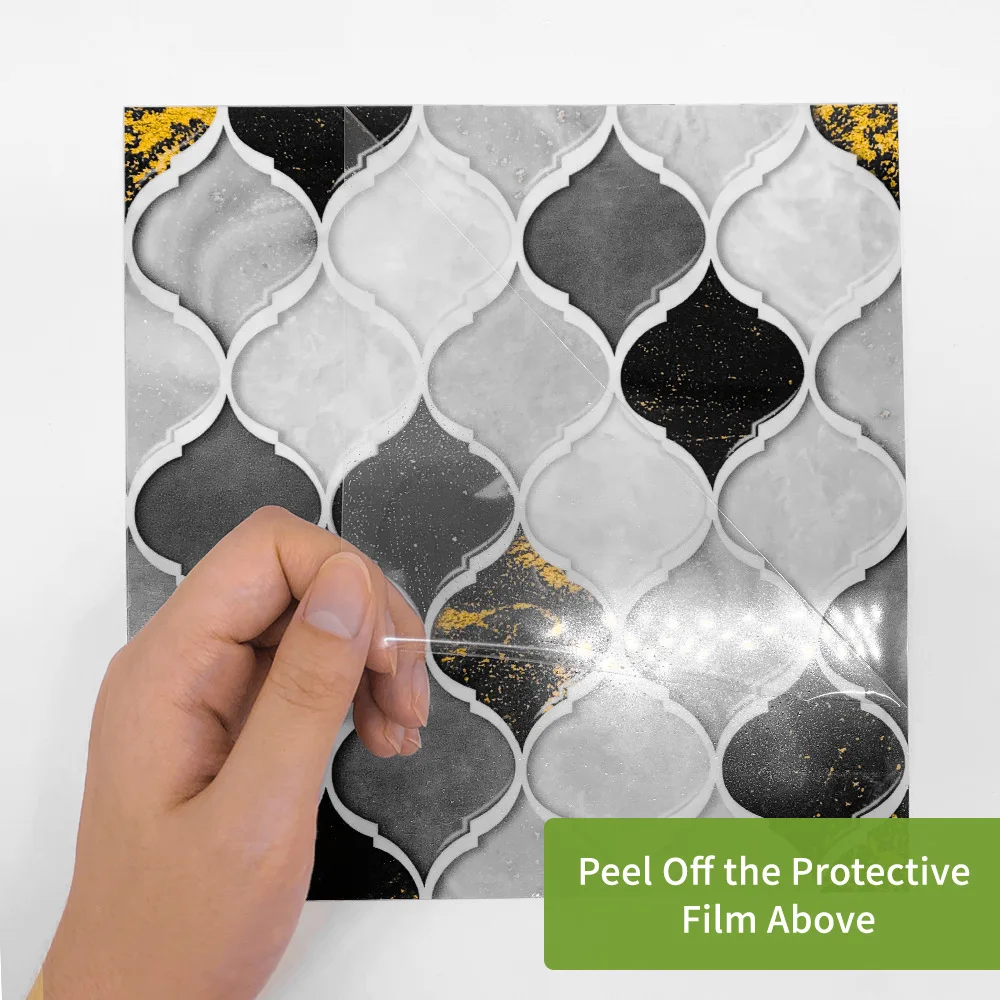 Черно-белое вино Funlife мозаичная плитка наклеивается на стену кухни и обои для