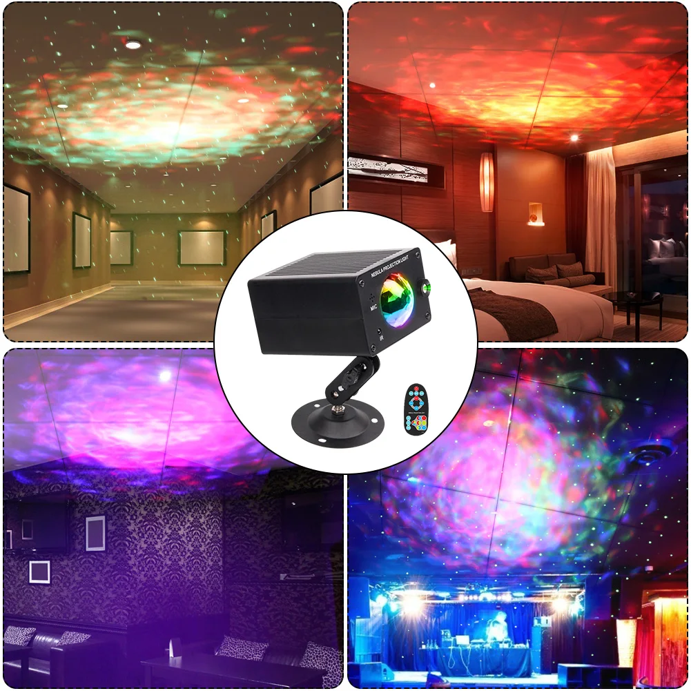 Цветной звездное небо галактика проектор Blueteeth USB Голосовое управление