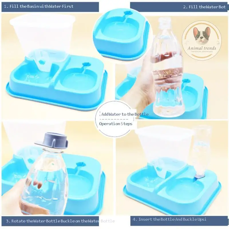 

Pets Automatic Water Feeder For Cat Dog Drinking Bowl Self-Dispensing Gravity Dog Water Food Dispenser Bowl Dog Cat Supplies