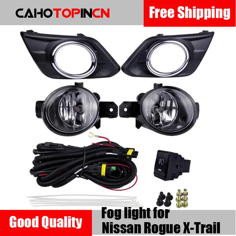 Автомобильный противотуманный светильник s набор галогеновых ламп для Nissan Rogue