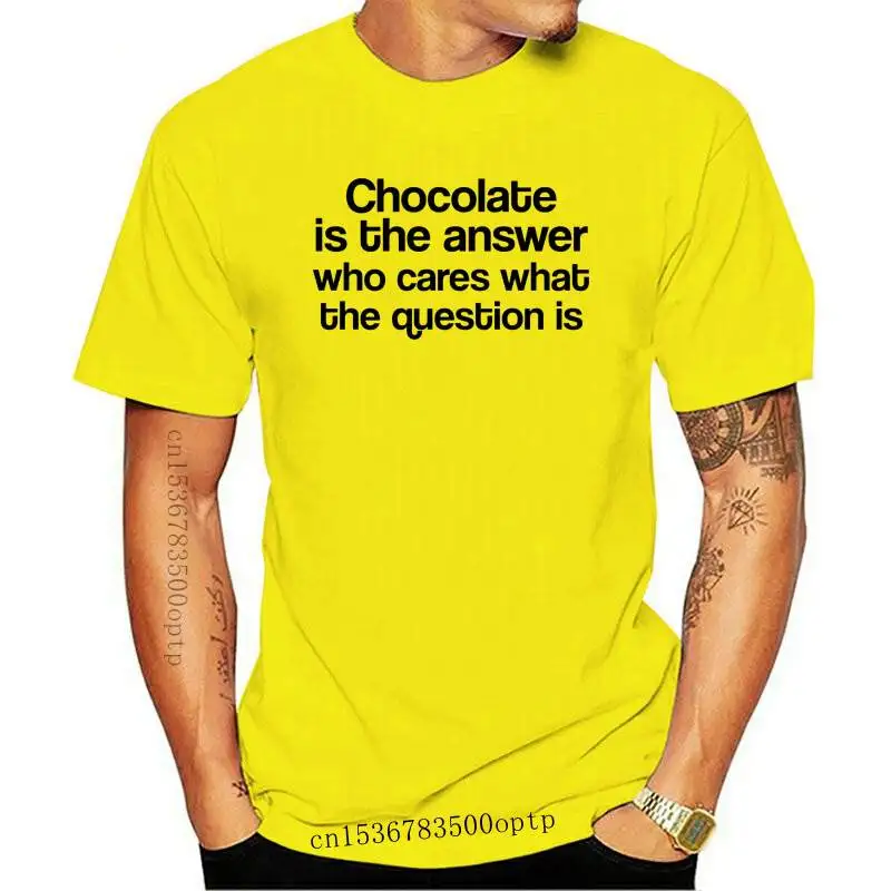 

New funny saying T-shirt mens womens quote sarcasm ladies slogan top Chocolate