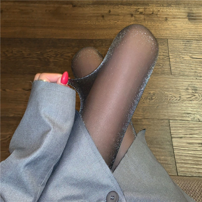 Loli Bling Tights Shiny Silk Pantyhose Cahrming Women's Underwear Glitter Bright Hosiery Woman Ladies Slim Thigh High Panty hose
