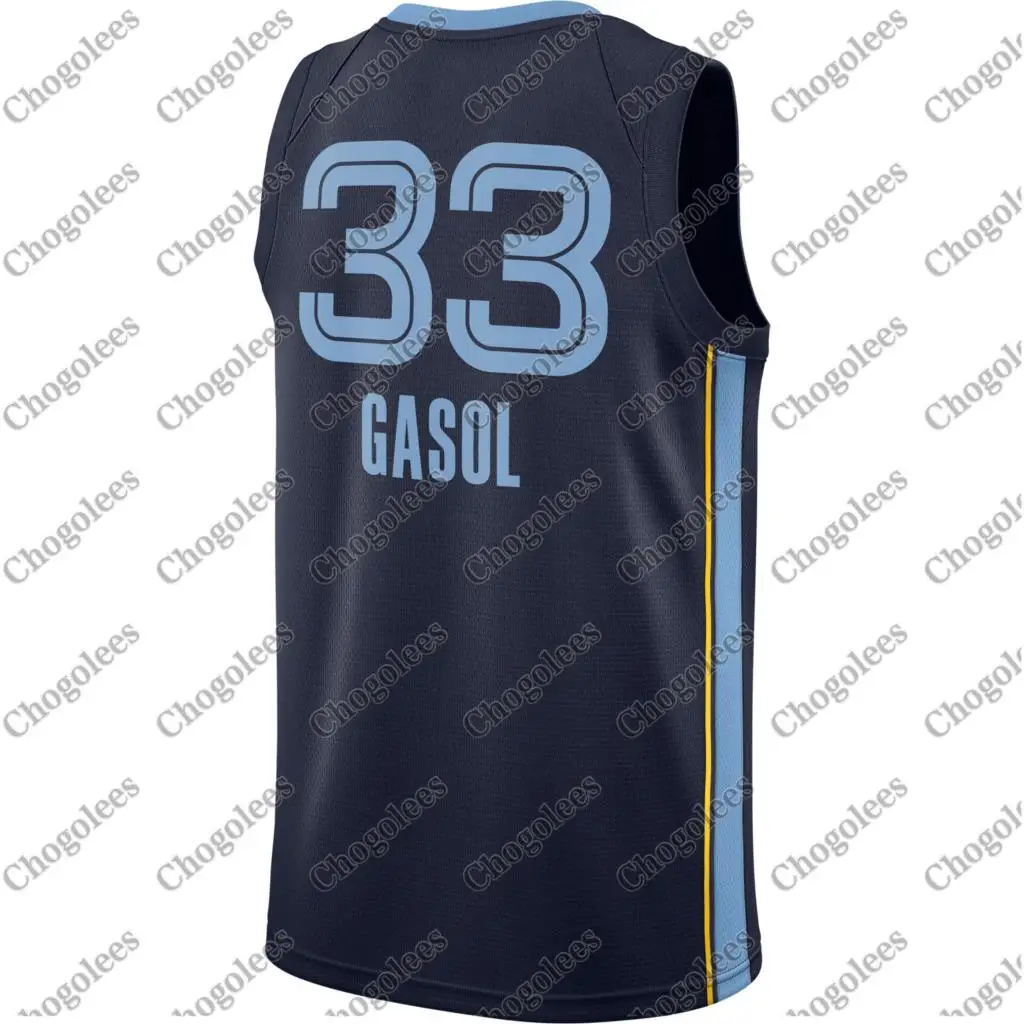 

Men Basketball Jersey Marc Gasol Memphis Swingman Jersey Icon Edition Navy
