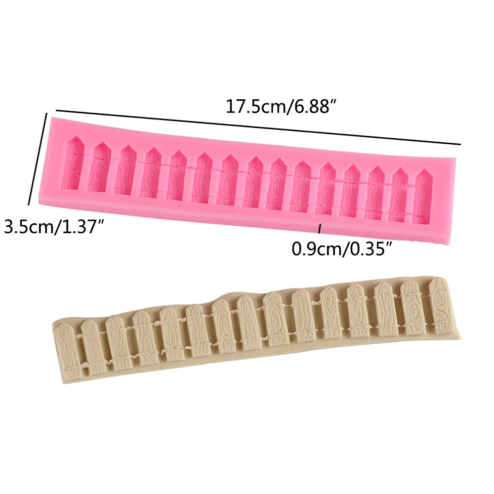 3D формы для заборов силиконовые DIY торта печенье Шоколадное посуда выпечки