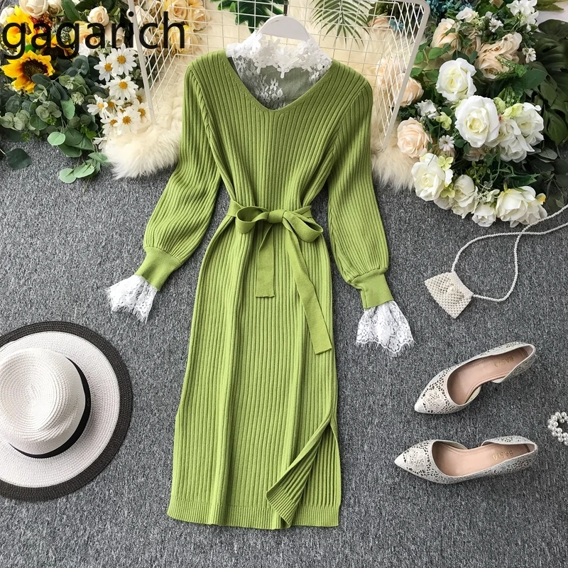 Женское трикотажное платье с длинным рукавом Gagarich свободное плотное элегантное