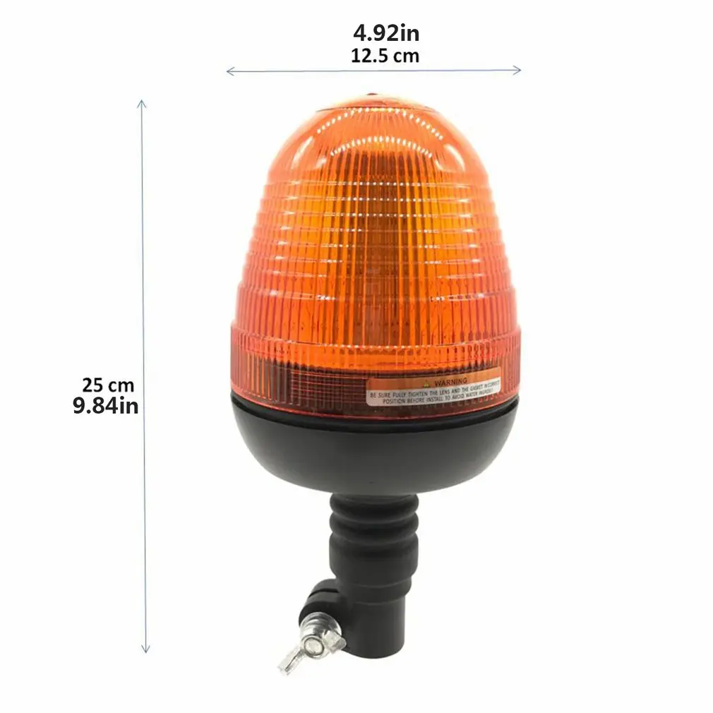 

60 Led Amber Police Motorcycle Forklift Strobe Warning Light Beacon Car Vehicle Emergency Flashing Light Safe Signal Lamp