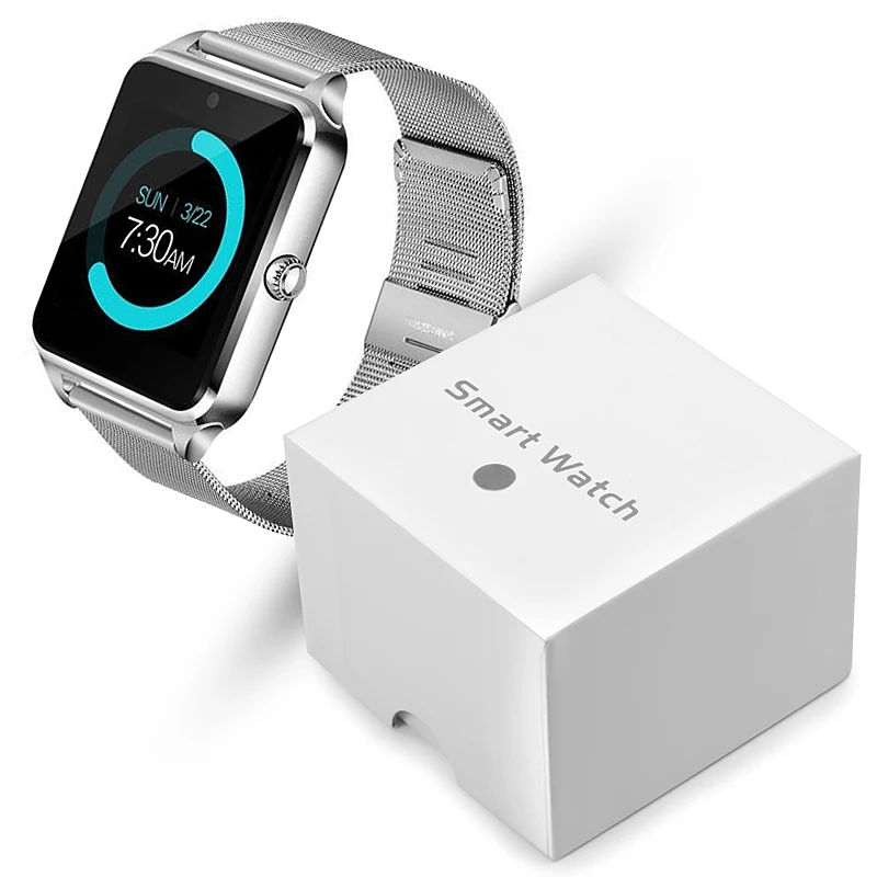 OLOEY GT08 плюс металлический ремешок Смарт часы Z60 Bluetooth наручные Поддержка Sim TF карты