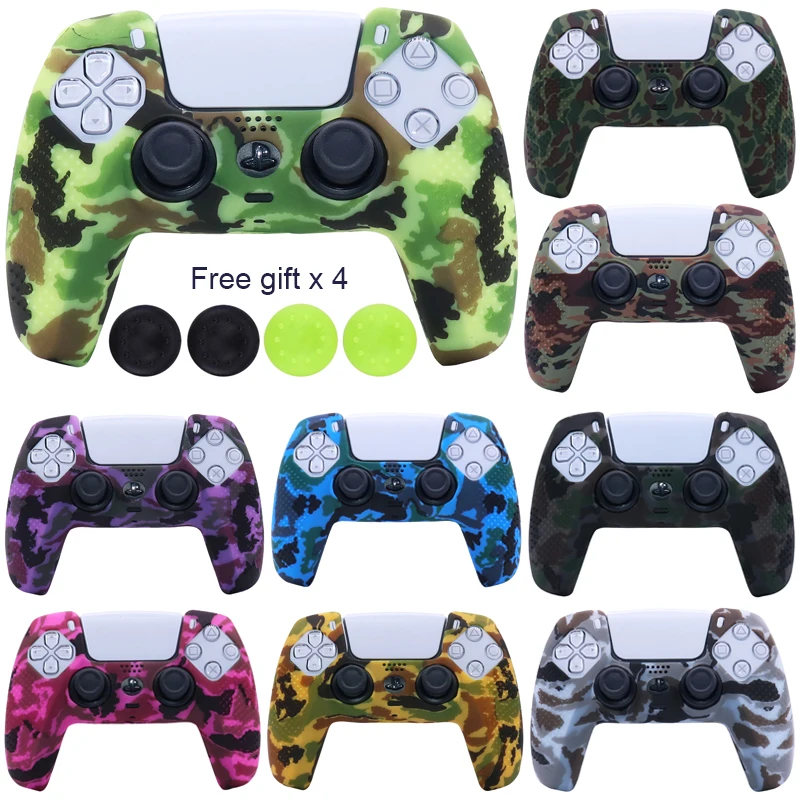 

Anti-slip Soft Silicone Protective Case For Playstation 5 PS5 Controller Gamepad Skin Cases Cover Shell Joystick Case for PS5