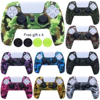 anti slip soft silicone protective case for playstation 5 ps5 controller gamepad skin cases cover shell joystick case for ps5