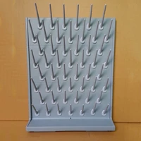 x002 drying rack pegboard polypropylene color grey drip stand 700mm 550 mm 17 5mm