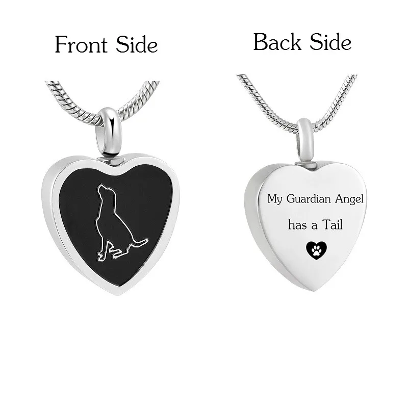 IJD078 нержавеющая сталь собака ожерелье с урной на память для пепла мой