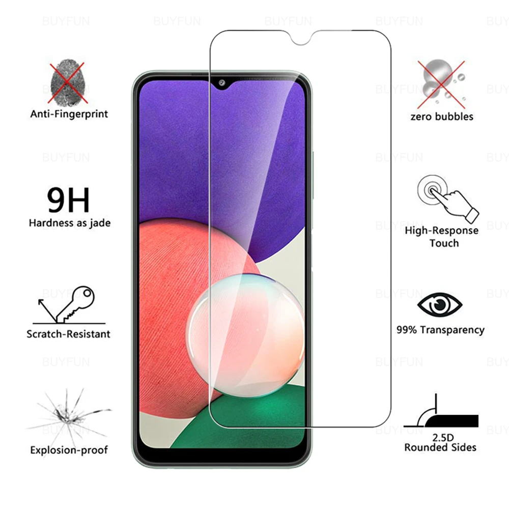 6in1 screen tempered glass protector for samsung galaxy a22 a32 a52 a52s a72 4g 5g a12 a53 a13 4g canera lens protective film free global shipping
