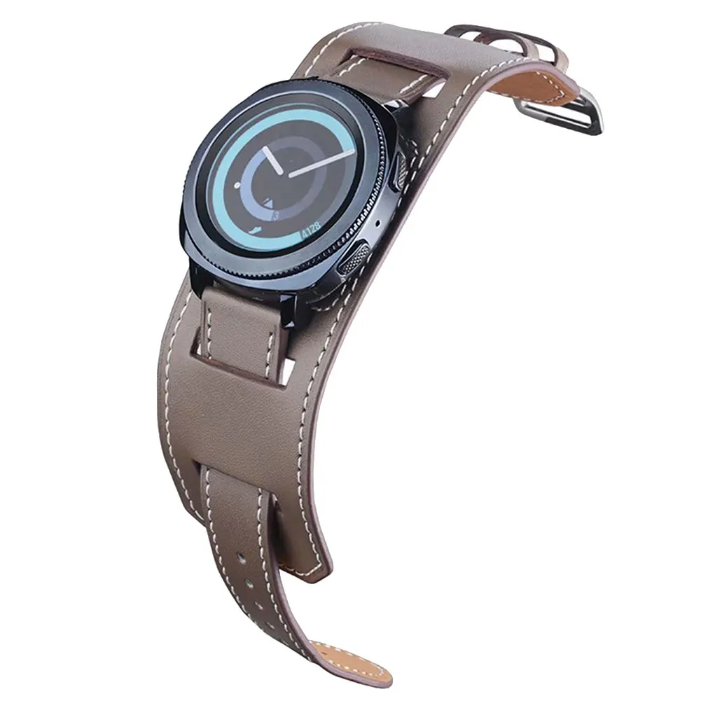 

20mm 22mm Universal Watchband Top Layer Leather Quick Release Watch Band Strap For Garmin Active Belt For Garmin vivoactive 3t
