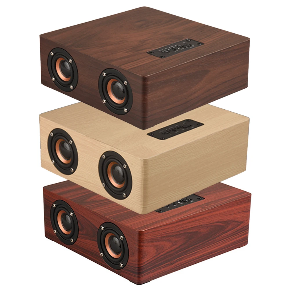 

Q5 Wooden Bluetooth-совместимый динамик с четырьмя динамиками s Home мобильный телефон компьютер беспроводная карта Аудио многофункциональные развле...