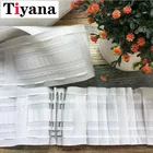 Белая плиссированная лента для карнизов, направляющих, аксессуаров для штор, многофункциональная лента с крючком для ремня, лента для ремня, домашний декор, насадка для занавесок CP137Y