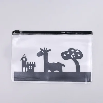 

20.4*13.5cm Waterproof Multi-functional Transparent Document Bag Stationery Pencil Cases Office School Kawaii Pouch