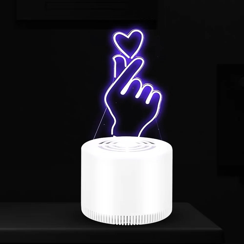 Heart love you Светодиодный светильник против комаров Жук Zapper UV с питанием от USB фотокаталитическая ловушка для комаров лампа вредитель средство от насекомых ночник для ребенка - Цвет: Heart love you