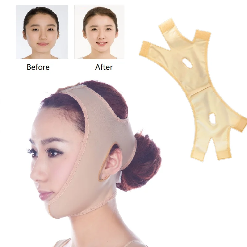 

1pc Elastic Bandage Tape Facial Slim V Shape Mask Facial Slimming Sport Tape Bandage Mask Lifting Face Belt Face Care Bandage