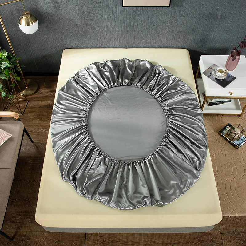 Однотонное постельное белье однотонное эластичная натяжная простыня размер Twin