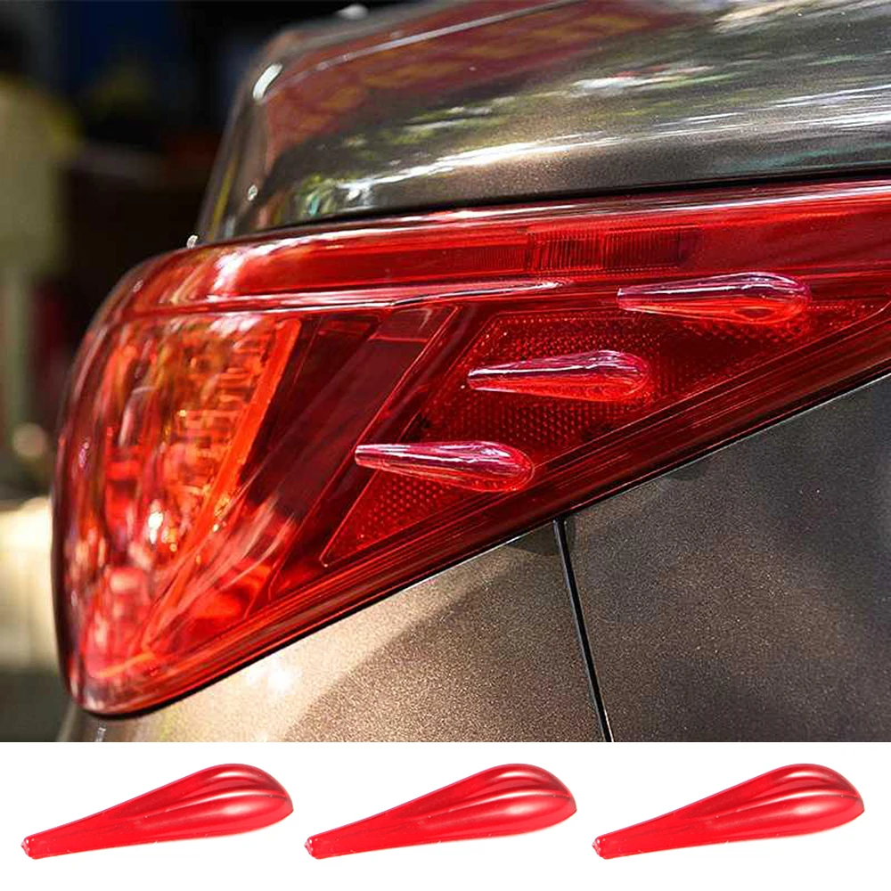 6pcs Reduced Wind Resistance Spoiler Strip Sticker Headlights Taillights Modified Deflector For Mazda Suzuki Ford Kia Car Tuning |