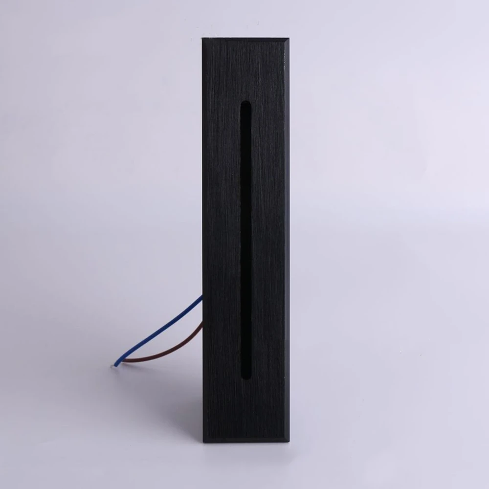 185x40xH30mm Buitenverlichting 3 Вт Настенный светильник наружный CREE led Лестница наружная светодиодная щетка черный/серебристый - Испускаемый цвет: 185x40xH30mm