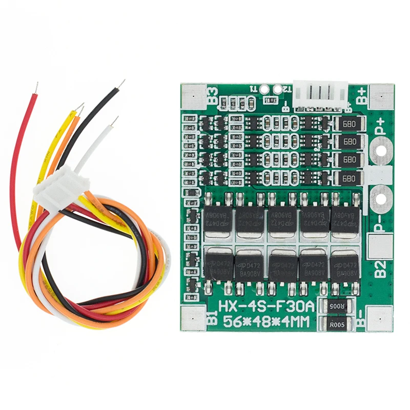 Оригинальный литий-ионный аккумулятор 4S 30 А 14 8 в 18650 BMS-блоки Щит защиты печатной