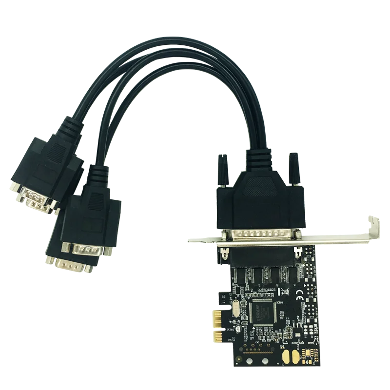 Плата расширения PCI Express PCIE на 4 последовательных порта RS232 Настольная