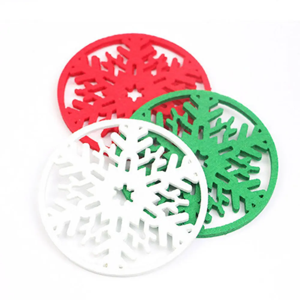 Christmas Snow Coasters Snowflake Place Mats Coffee Wine Cup Pad Tea Craft Xmas | Дом и сад