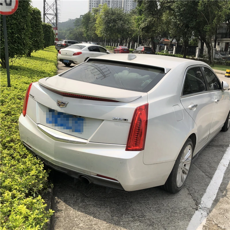 Для Cadillac ATS спойлер на крыше ABS Материал заднее крыло автомобиля праймер цвет