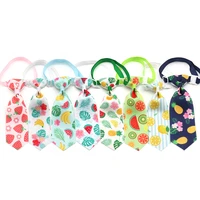 50100 pcs new summer fruit pattern puppy dog necktie pet grooming dog accessories adjustable dog bow tie necktie pet product