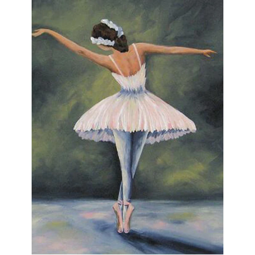 

Diamond Painting 5D DIY Figure Painting Ballerina Scene Picture Square/Round Diamond Cross Stitch Embroidery Decoration TX490