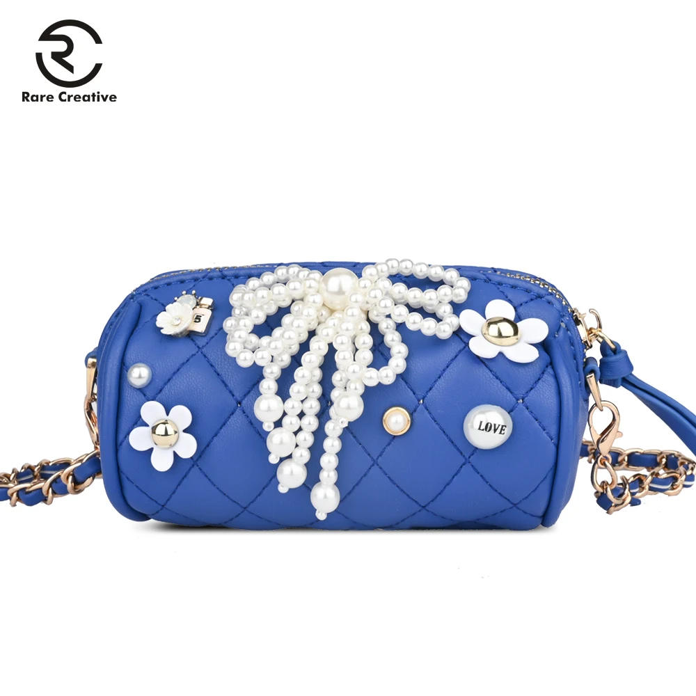 RARE CREATIVE Bow Pearl Women Bag Fashion High Quality Shoulder Bags PU Leather Crossbody Female Purse Brand Mini PS8040 |