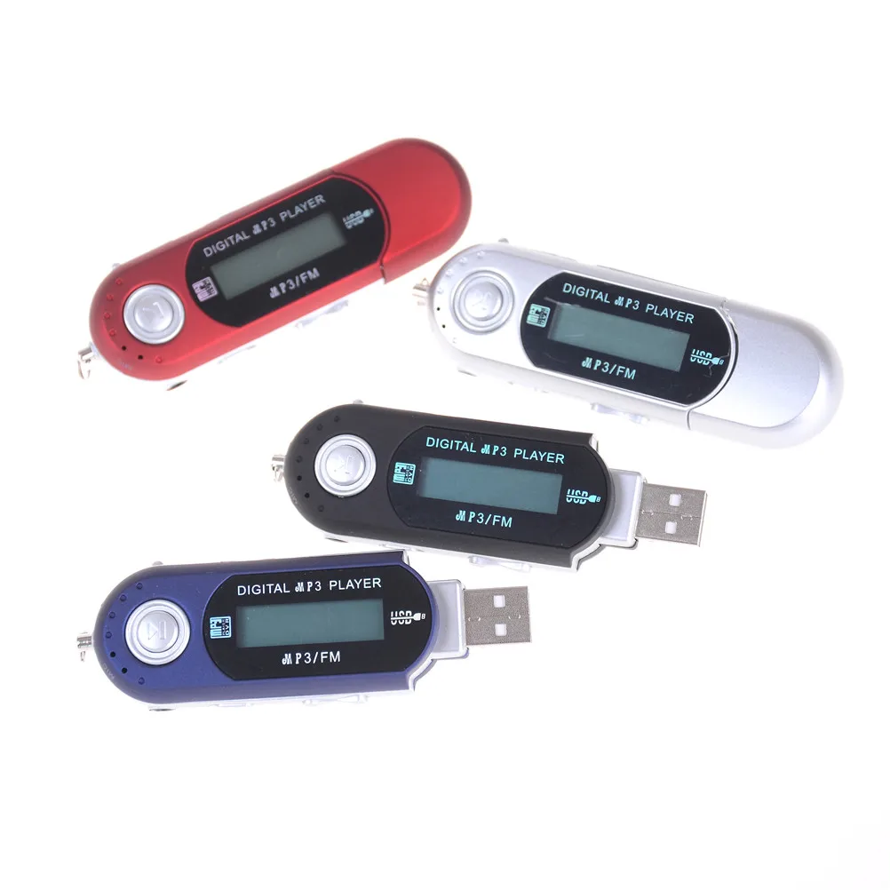 Горячий USB цифровой MP3 плеер светодиодный экран FM радио Поддержка TF карты
