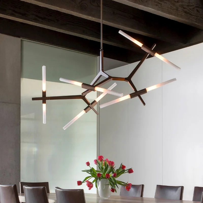 구매 북유럽 현대 Led 크리스탈 샹들리에 트리 분기 매달려 조명 Lustre 서스펜션 주방 다이닝 바 거실 펜던트 조명