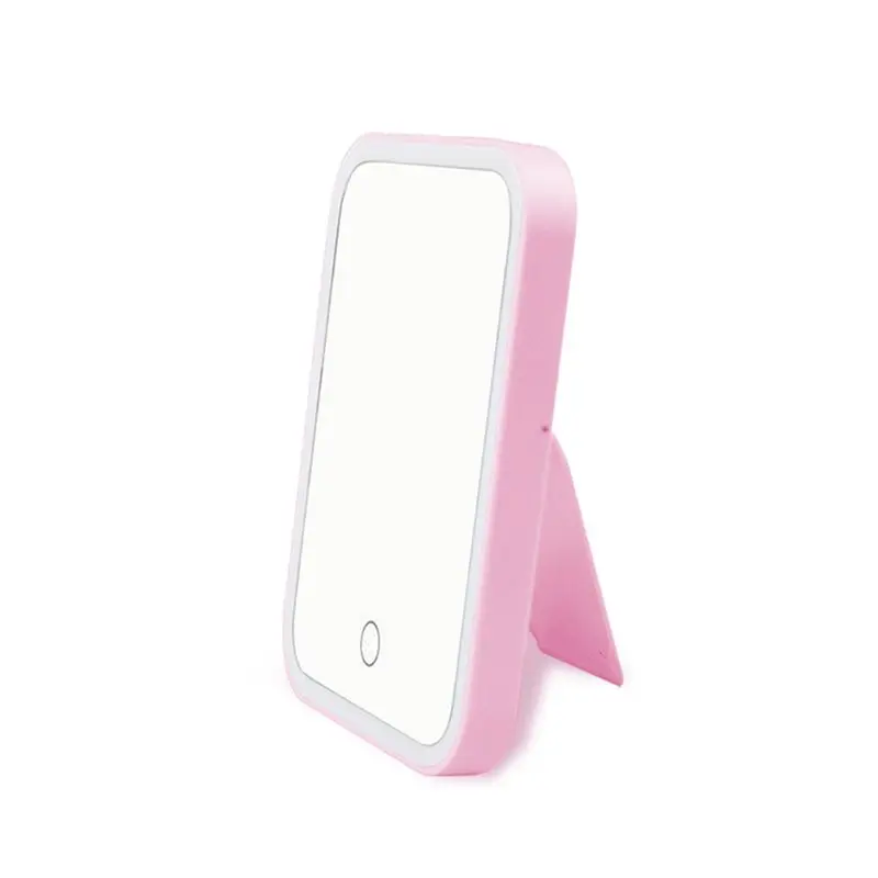 Сенсорный экран зеркало для макияжа с светодиодный свет Настольный освещенный