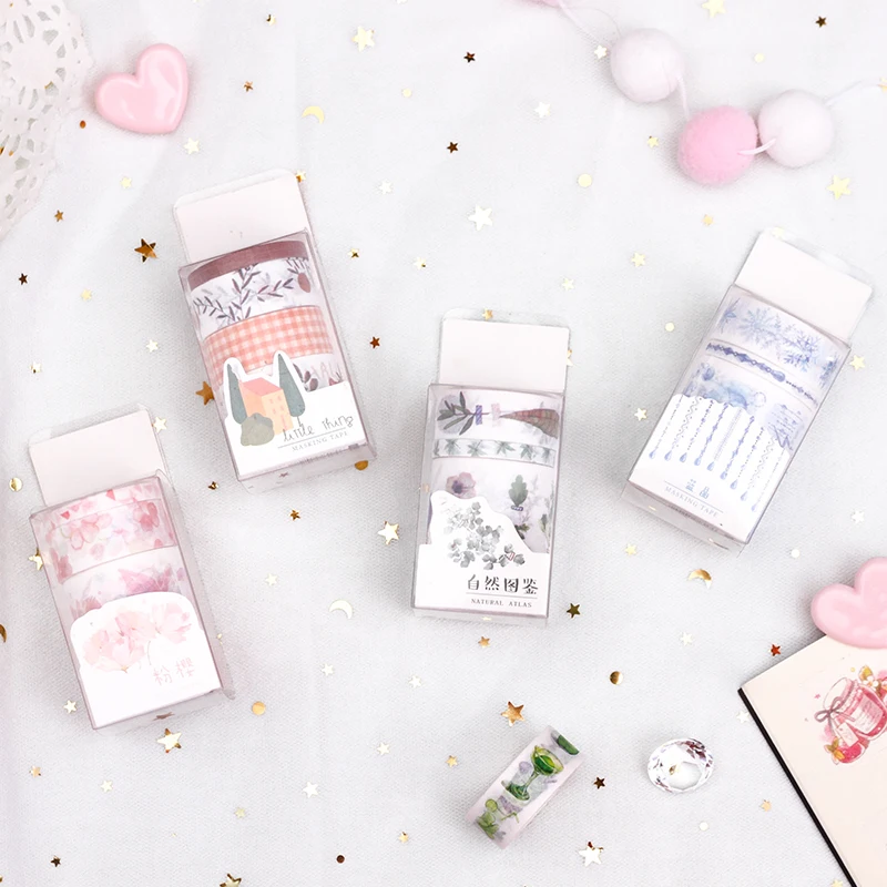 4 шт./компл. лес Животные живое растение лента для скрэпбукинга Washi рукоделие